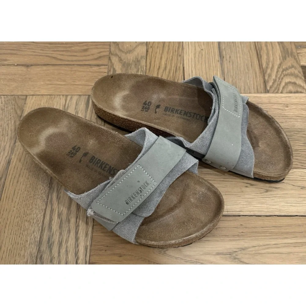 Birkenstock Oita Slide Sandals Suede Slip On Open‎ Toe Women's Size 9